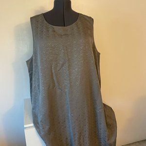 Eileen Fisher Grey Silk Dress
